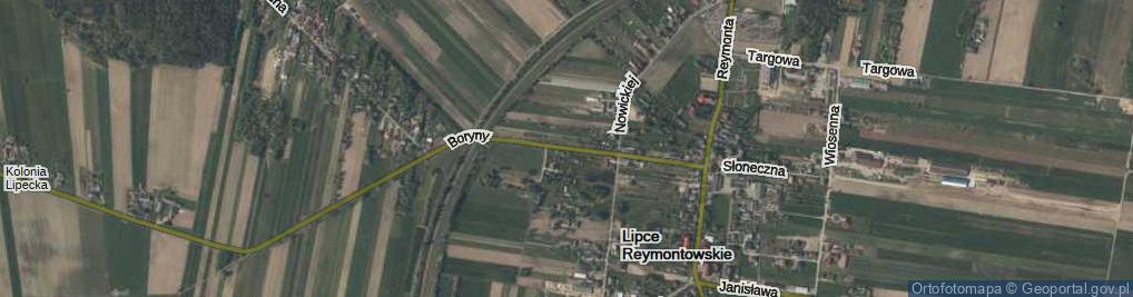 Zdjęcie satelitarne Boryny ul.